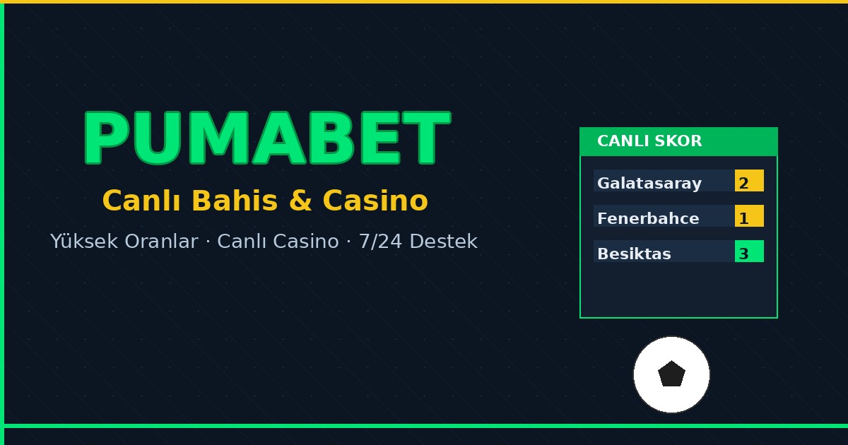 Pumabet - Canlı Bahis ve Casino Platformu
